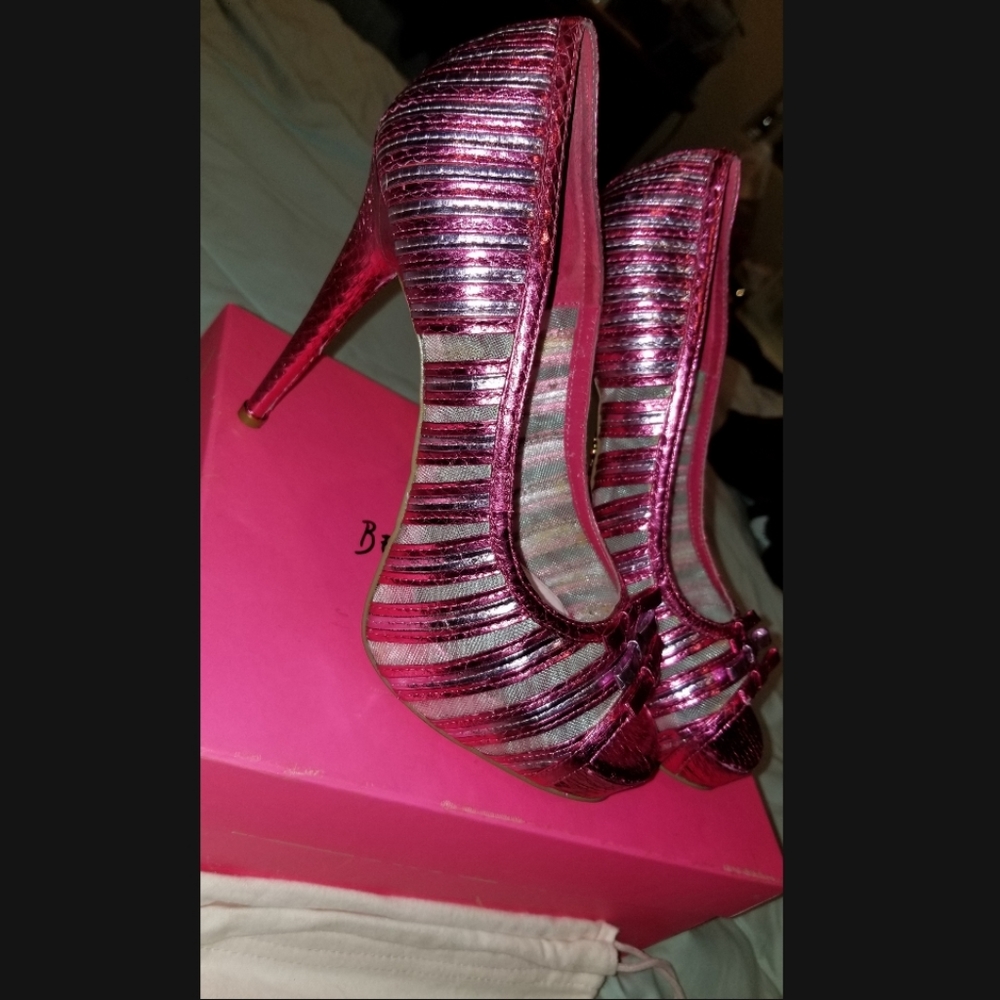 Betsey Johnson Deandra Peeptoe Pumps